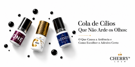 Cola de cílios que não arde os olhos: guia para escolher adesivo de extensão de cílios confortável