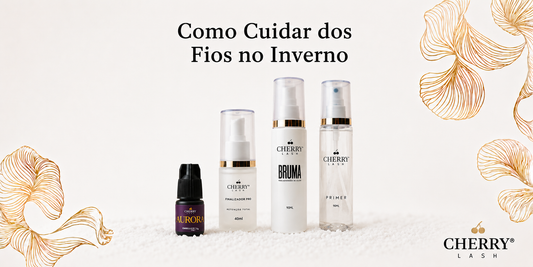 Cuidados com fios de extensão de cílios no inverno: produtos essenciais Cherry Lash.