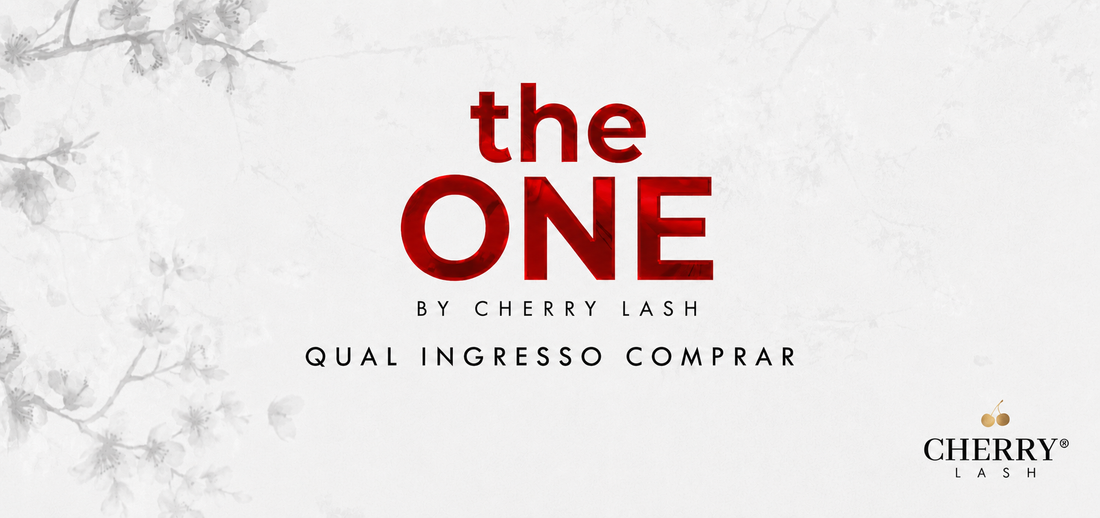 Banner do The One by Cherry Lash com design clean e elegante sobre ingressos do evento.