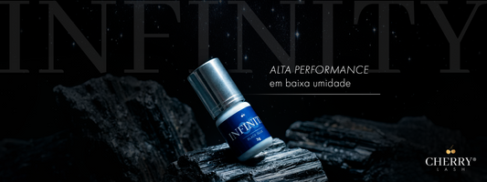 Cola de cílios Infinity: a melhor cola para extensão de cílios em ambientes secos