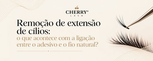 Remoção de extensão de cílios: o que acontece com a ligação entre o adesivo e o fio natural?