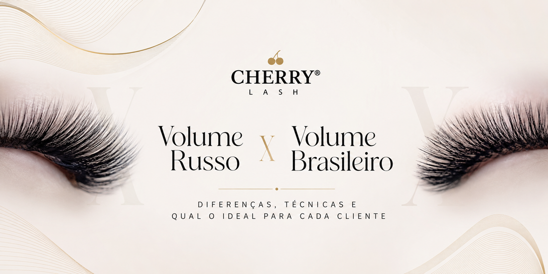 Volume russo x volume brasileiro: o comparativo técnico que a lash designer precisa entender